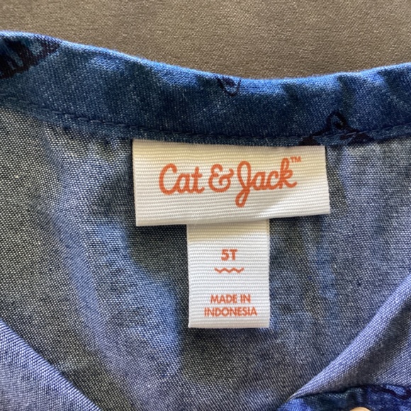 Cat and Jack denim cat tunic 5t - Picture 3 of 4
